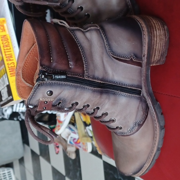 Pikolinos San Sebastian Dark Gray Combat Boots size 39 US 8-8.5 - Picture 2 of 7